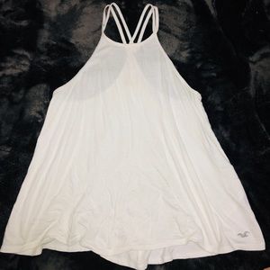 Loose white tank top